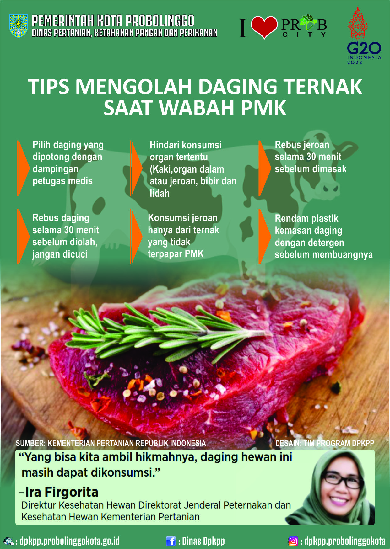 PMK Tips Mengolah Daging Ternak